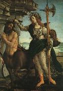 BOTTICELLI, Sandro Pallas and the Centaur f oil